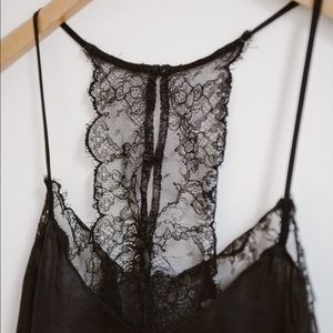 Cropped Lace Layering Tank